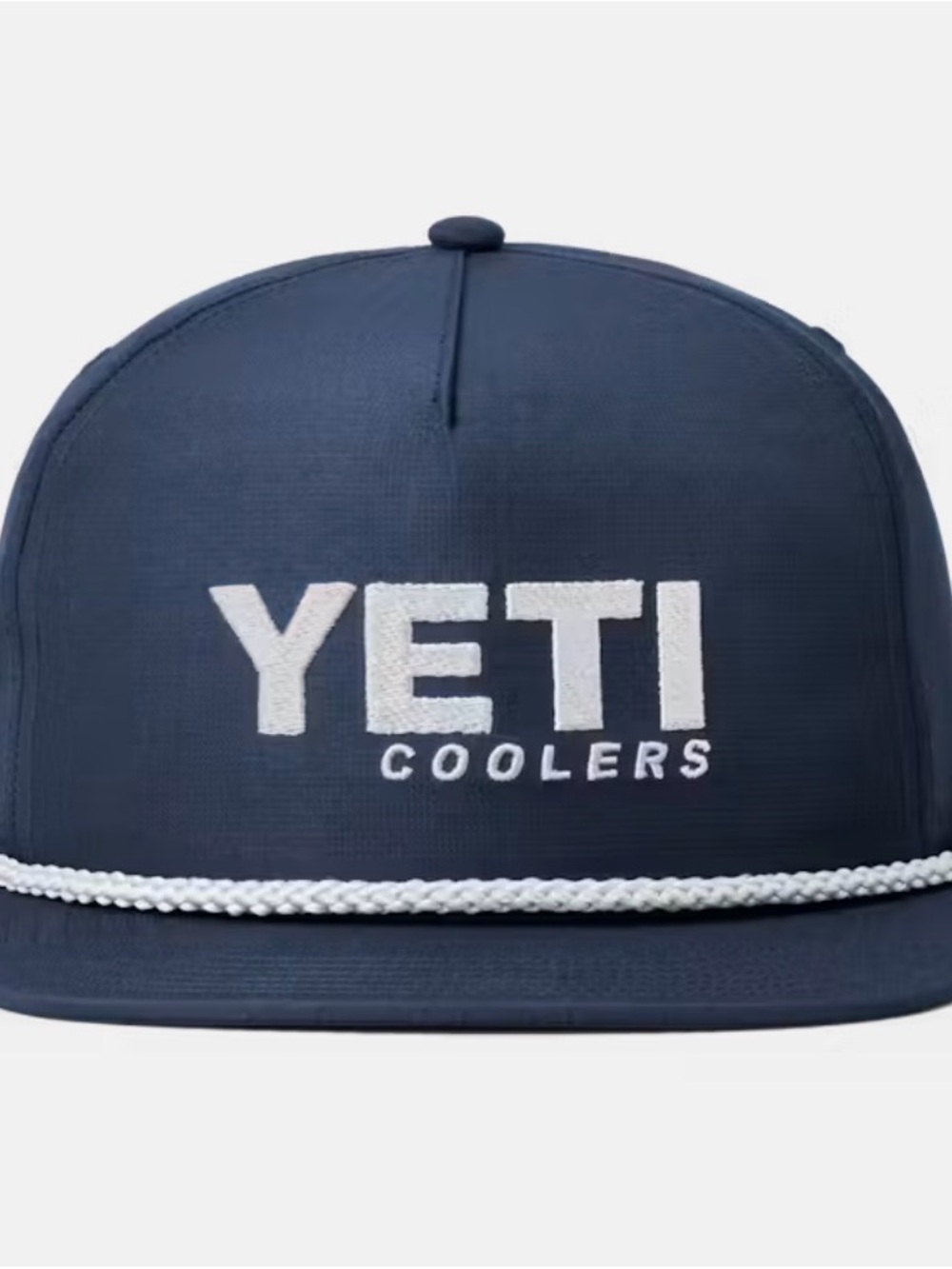 Yeti Kids Gray Cap with White Rope Trim